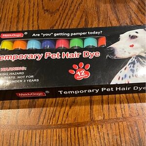 1 pack with 12 colorsTemporary Pet Hair Dye Set